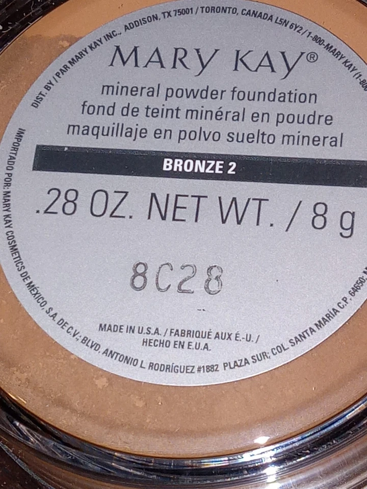 MARY KAY Mineral Powder Foundation BRONZE 2 Discontinued 040991 New Full Size - Image 3 of 4
