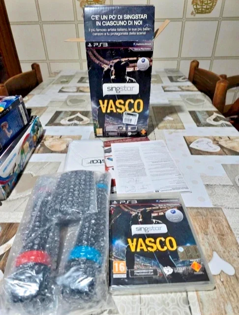 SINGSTAR VASCO Bundle mit 2 Funkmikrofonen PS2 PS3 PS4 FREE REGION NEU - Bild 1 von 1