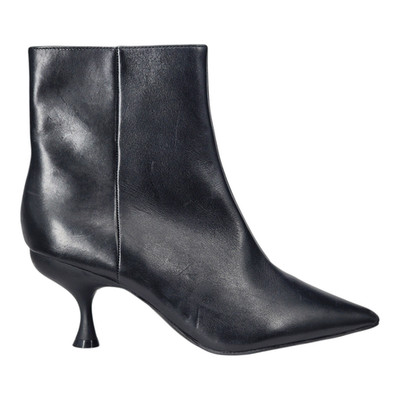 M&S Stiefeletten weite Passform schwarz Leder spitz zulaufend mit Insolia UVP 69,00 £
