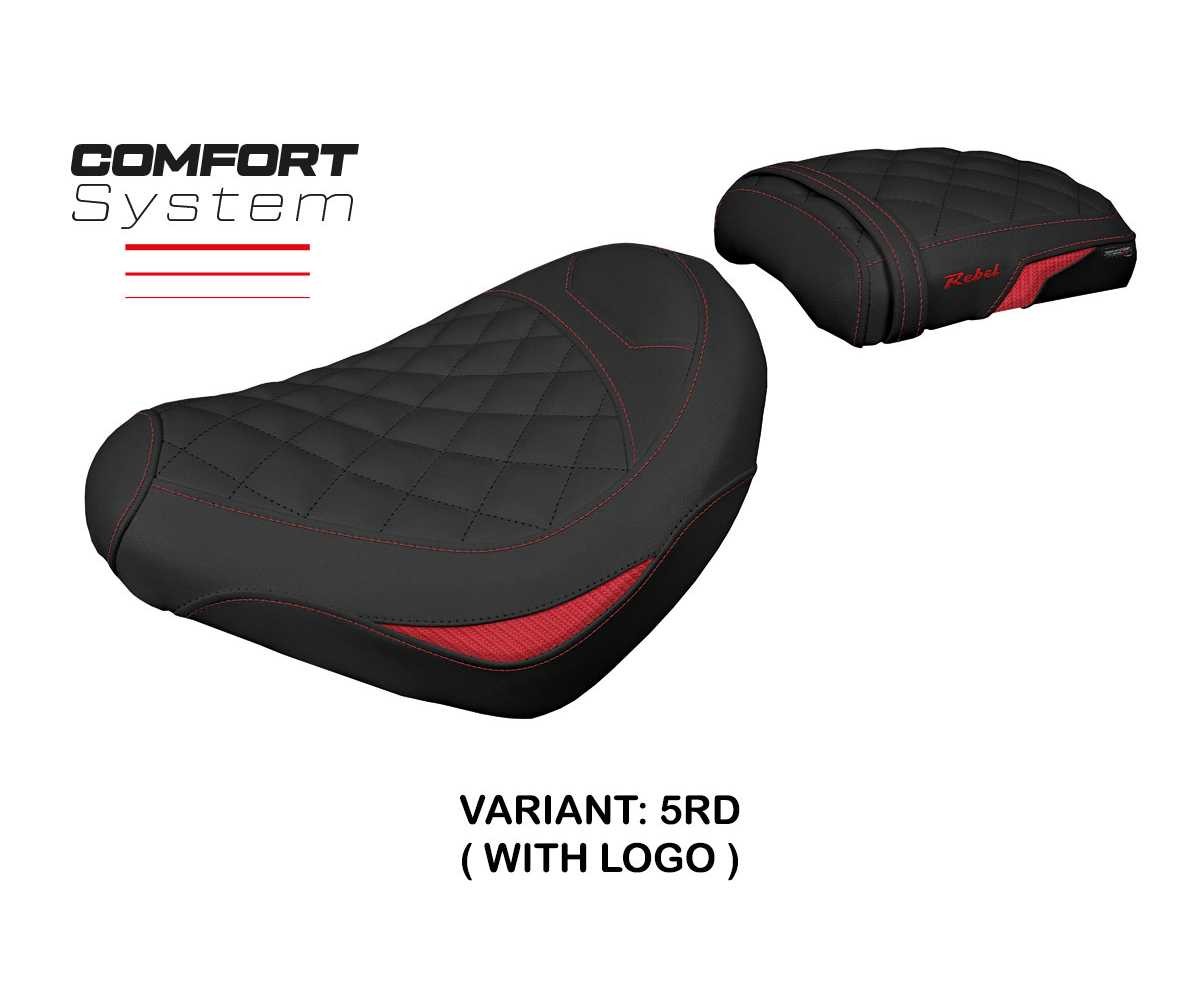 Seat cover Nagy Comfort Sys Red RD + logo TPZ Honda CMX 1100 Rebel 2022 2026