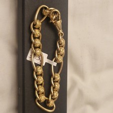 9ct Gold Rollerball Bracelet Mens  31.3g 7.25 Inch