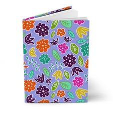 Colorful Floral Pattern Hardcover Journal