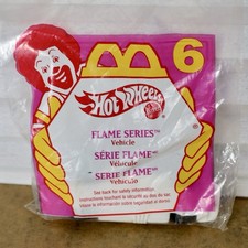 Vintage 1995 McDonald  s Hot Wheels Flame Series 6   Sealed Happy Meal Toy