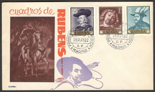 (AOP) Spain 1962 RUBENS FDC