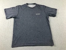 Columbia Thistleton Park Crew Shirt Mens M Blue Omni-Wick Advanced Evaporation