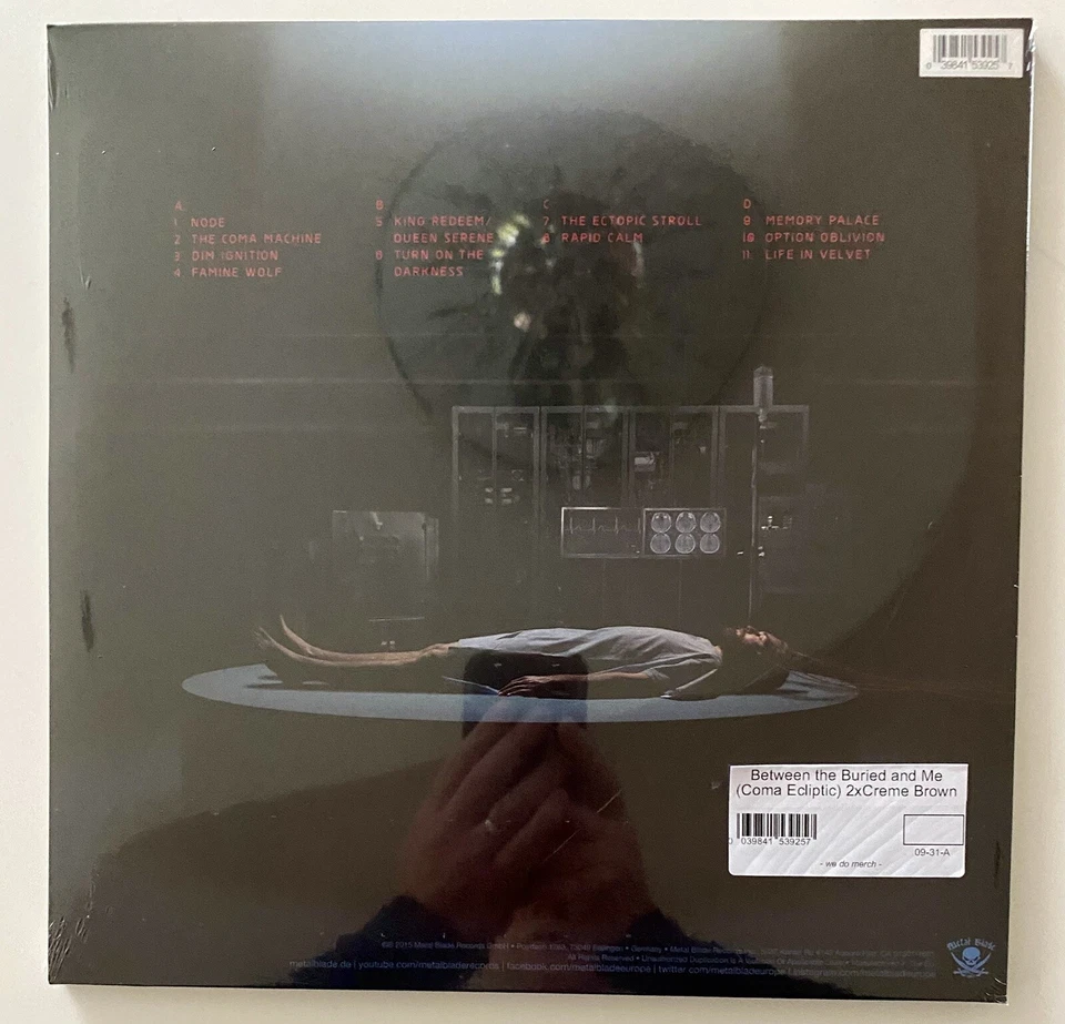 BETWEEN THE BURIED AND ME - COMA ECLIPTIC Ltd /200 Numbered Creme VINYL LP MINT - Image 4 of 4