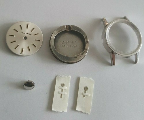 Longines Case Number 9215-5602 For Caliber 5602 + Dial + Hands + Crystal + Crown - Picture 6 of 12