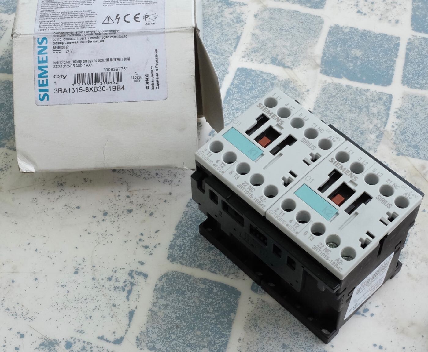 Inverseur tripolaire Siemens 3RA1315 bloc de commande 3kW 24VDC