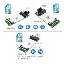 Mini PCI-E Wireless WWAN Card to USB Adapter card for 3G 4G WWAN/LTE Module