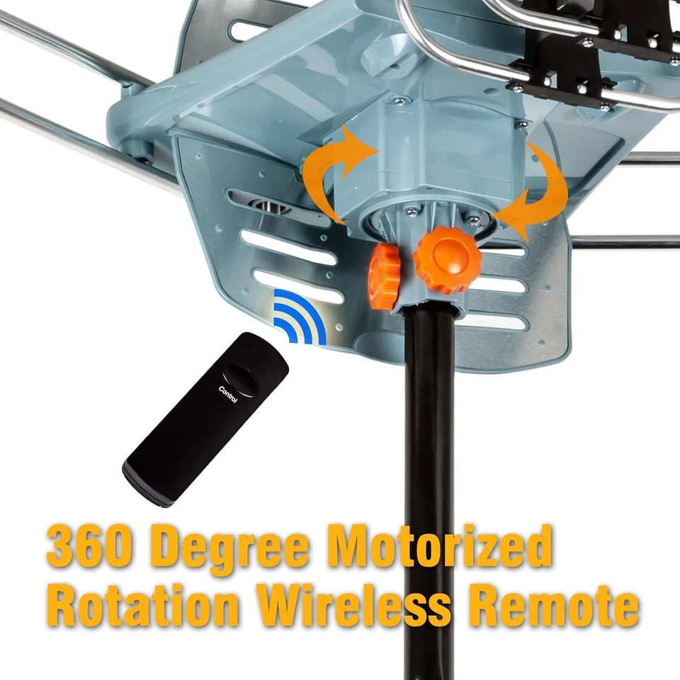Digital Outdoor Antenna 150 Miles - High Gain, Low Noise with Remote Control - Image 4 of 4