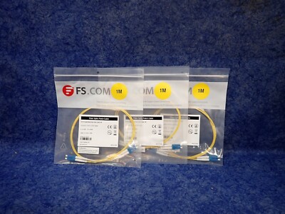 3 Pack FS 40191 9/125 Single Mode Fiber Optic LC/UPC-LC/UPC Patch Cord 1m (BN279