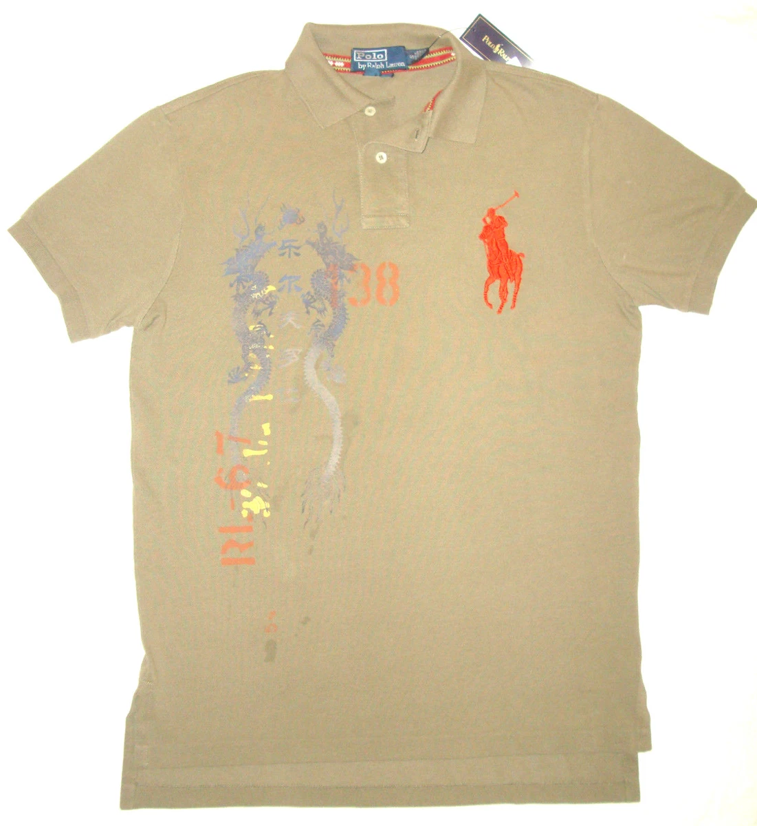 RALPH LAUREN CHINESE Dragon Graphic BIG POLO EMBROIDERED Horse