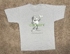 Vintage 90s Snow White Grumpy T-Shirt Men Sz Large Puff Print Walt Disney World