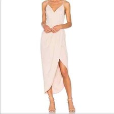 Shona Joy Tulip Hem Cocktail Dress Ballet Pink Size 4 NWT