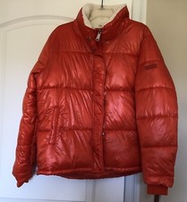 Nwt Koolaburra By Ugg Women's Orange Sherpa-trim Puffer Jacket Size Xl