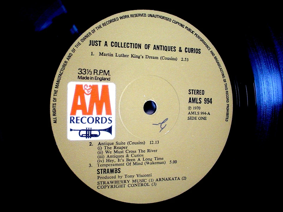 STRAWBS Just A Collection Of Antiques UK LP 1970 A&M AMLS 994 Rick Wakeman - Image 4 of 4