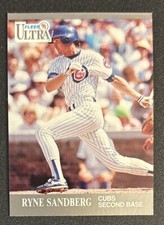1991 Fleer Ultra Ryne Sandberg Baseball Card #66 Cubs 2B EXMT
