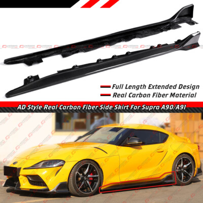 For 2020-26 Toyota GR Supra A90 A91 AD Style Carbon Fiber Side