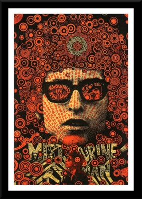 Framed Rock 'n' Roll Poster ''BOB DYLAN - Mr TAMBOURINE MAN''; 12x18