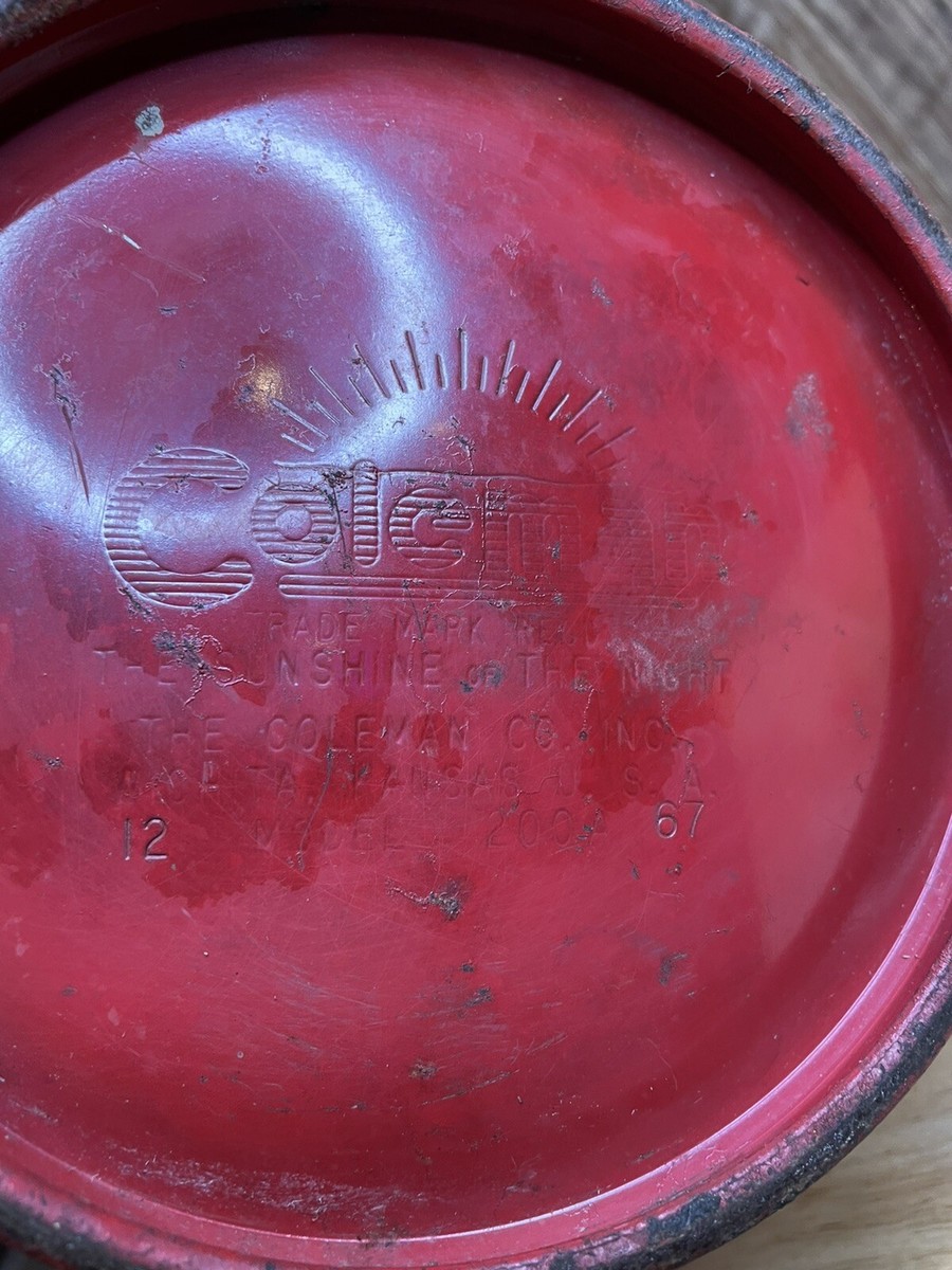 Coleman Red -1967 Single Mantel Lantern Model 200A, Sunshine Coleman Red -1967 Single Mantel Lantern Model 200A, Sunshine