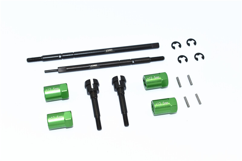 みー様 GPM #45 Front Cvd Joint+Rear Drive Shaft+Al 12.5Mm Wider Hex