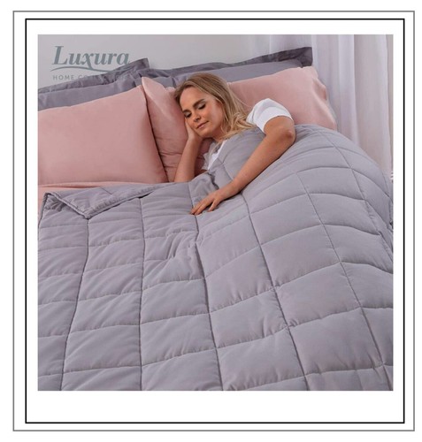Weighted Blanket Soothing Comfort PINK And Grey Calming Comfort - 第 6/16 張圖片