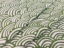 China Seas Lulu DK Arches Print Fabric- Rainbow II / Sea Grape Green Tint 3 yd