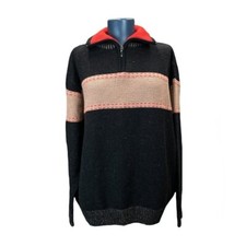 Pierre Cardin Mens Quarter Zip Sweatshirt Large