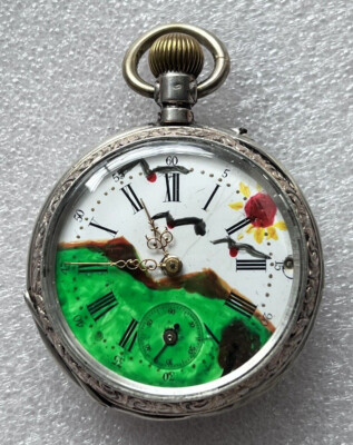 Antike 0,800 Taschenuhr POCKET WATCH Defekt  6-11