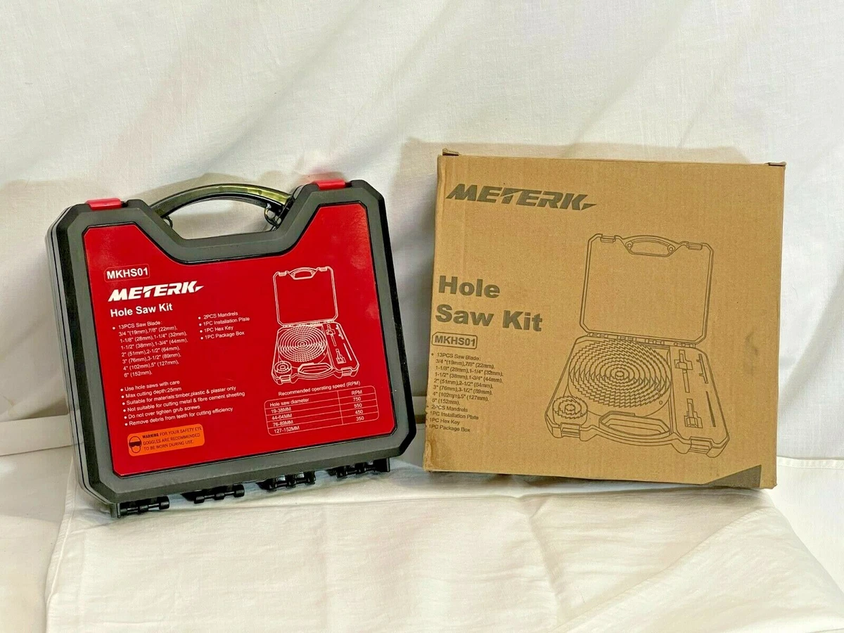 Meterk hole saw kit deals