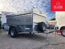 Nugent Utility Livestock U2213A Trailer & Ramp, Sides, Roof Rack, 7'1" X 4'2" ✅ 