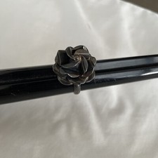 Sterling Silver - MEXICO Flower Statement Ring Size 8 -