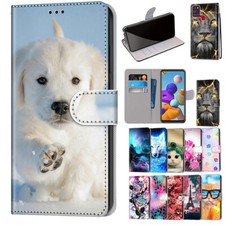For Samsung Galaxy A11 A12 A52 A21S A71 A51 A42 5G Case Pattern Leather  Cover
