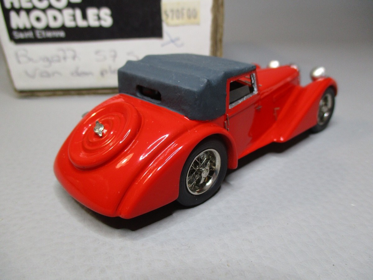 Miniature Heco 1/43 Bugatti 57S Van Den Plas Version 2 - Gris