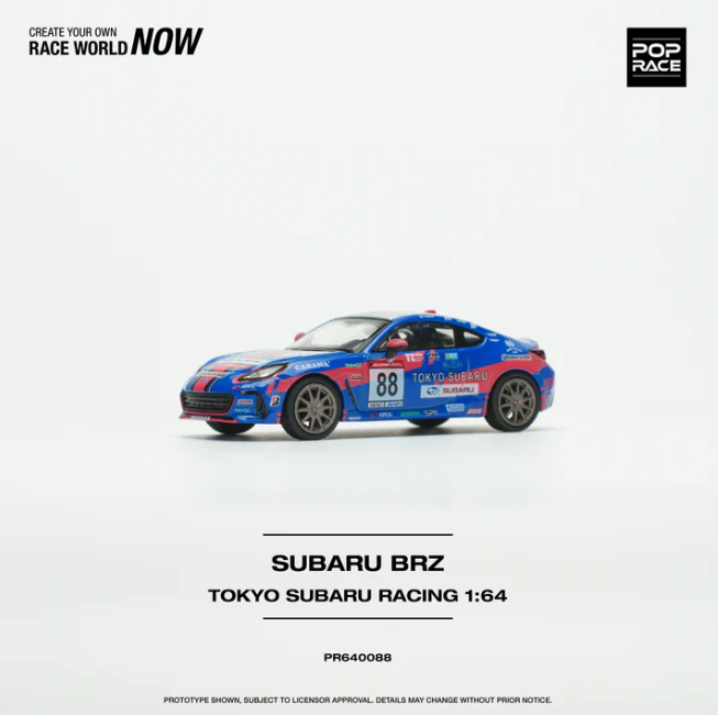 Pop Race Subaru BRZ Tokyo Subaru Racing 1/64 | eBay