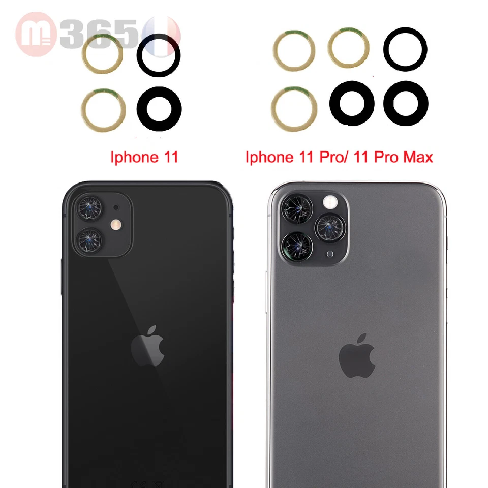 APPLE iphone 11 iphone11 pro max LENTILLE VERRE appareil photo camera iPhone 11 serie