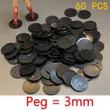 【Peg is 3mm】Lot 60 Display Stands BASE Fits 6'' Action Figure Toy gifts Lot #BK2