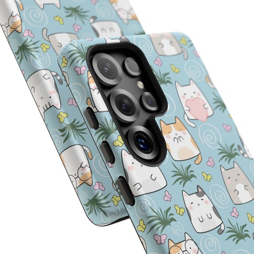 Cute Cat Phone Case, Kawaii Cat Lovers Mobile Cover - 第 223/277 張圖片