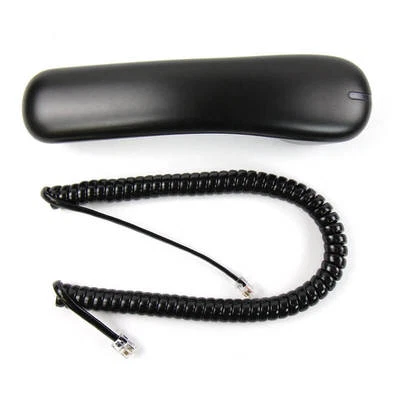 THE VOIP LOUNGE NEW Handset w/ Curly Cord for Cisco 6900 IP Phone Black 6961 6945 6941 6921 6911
