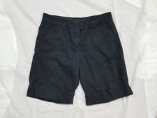 The Limited Black Flat Front Shorts Size 6