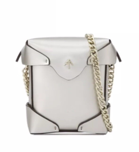MANU Atelier Micro Pristine Bag With Chain Metallic Good Chain