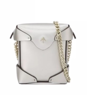 MANU Atelier Micro Pristine Bag With Chain Metallic Good Chain