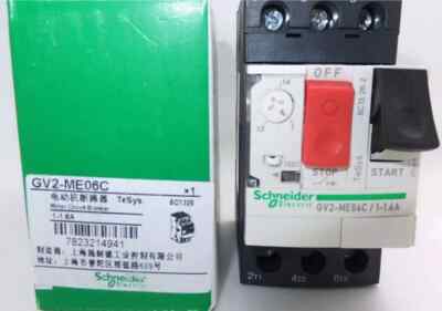 1pc New For Schneider Motor Circuit Breaker GV2ME06C 1-1.6A (Substitute GV2ME06)