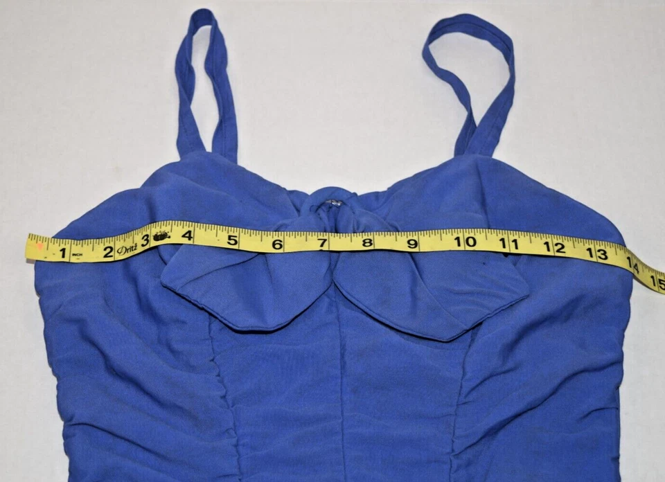 Vintage Swimsuit Rose Marie Reid Size S 50s The Draped Sheath Lavender Made USA - Image 4 of 4