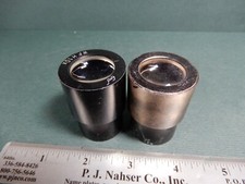 Two WFH10X Microscope Lenses Used Good Condition AS IS