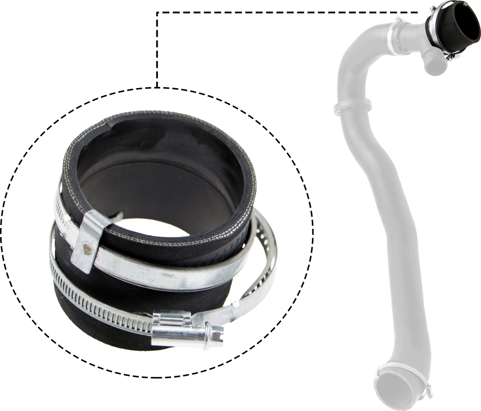 GATES 09-0648 Charger Air Hose for FORD