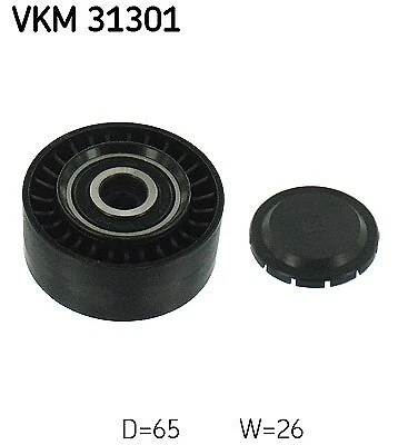 SKF Umlenk-/Führungsrolle, Keilrippenriemen Links, Mitte, Rechts, Unten - Bild 1 von 1