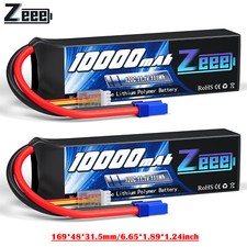 2x Zeee 3S Lipo Akku 11.1V 120C 10000mAh EC5 Soft für RC Auto Truck Airplane LKW