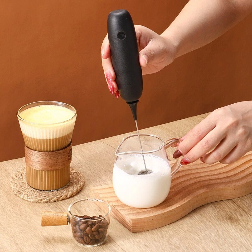 PP Coffee Maker 304 stainless steel Coffee Creamer Handheld Egg Beater for Milk
