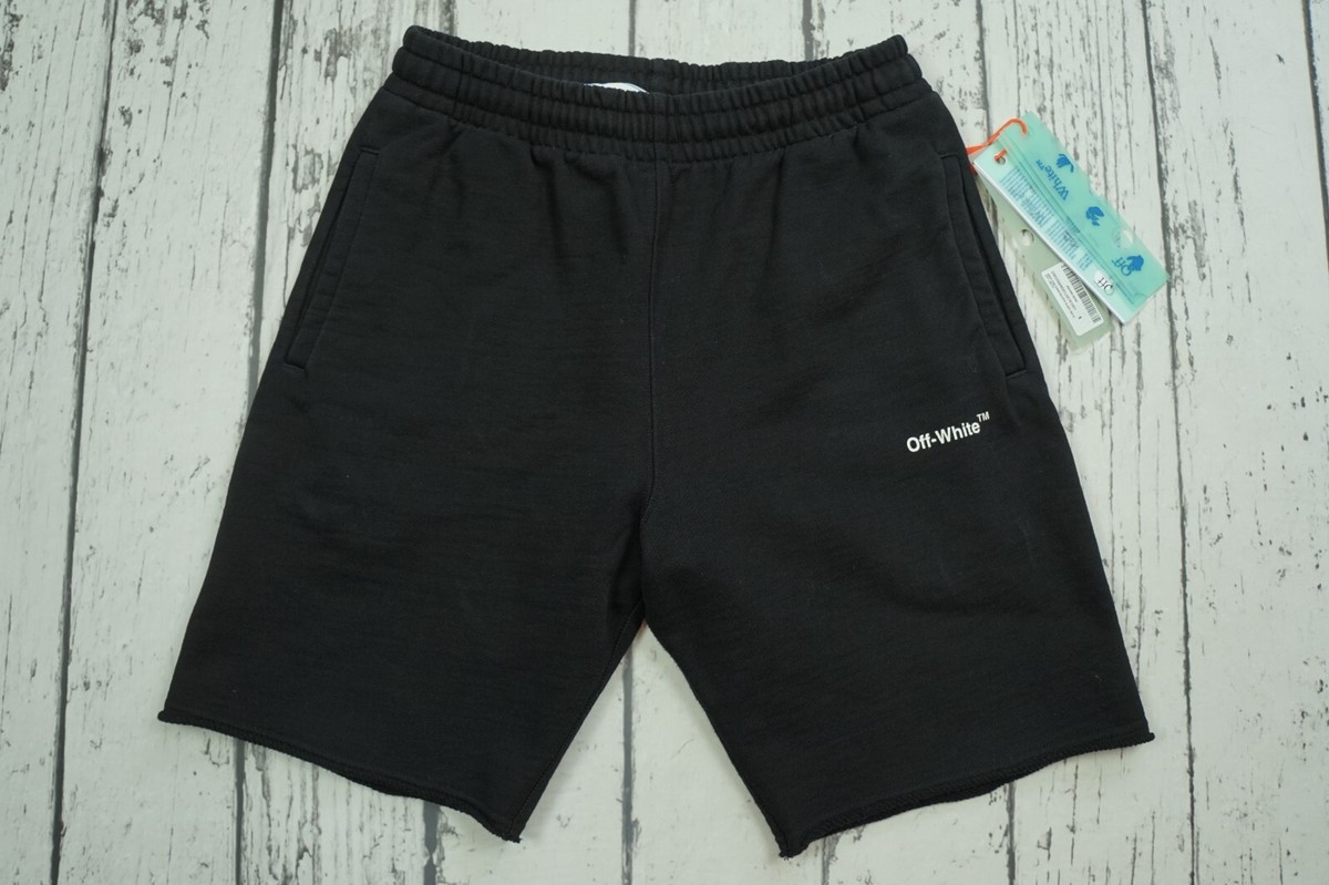 【送料&関税込】Off-White Logo Print Shorts Off White Virgil Abloh Mens Sweatshorts Shorts Sweat S Small